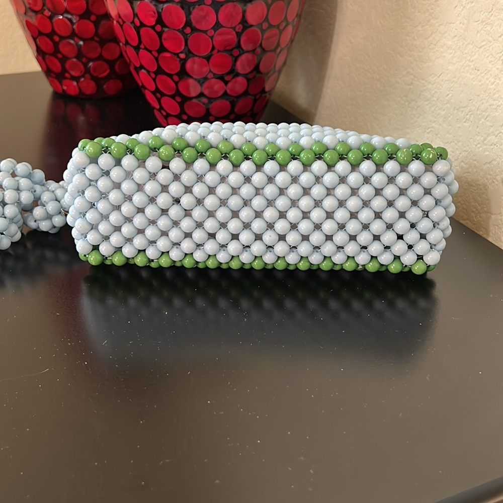 Kate Spade x Target NWT Blue and Green Colorblock Beaded Crossbody Bag - Picture 9 of 10